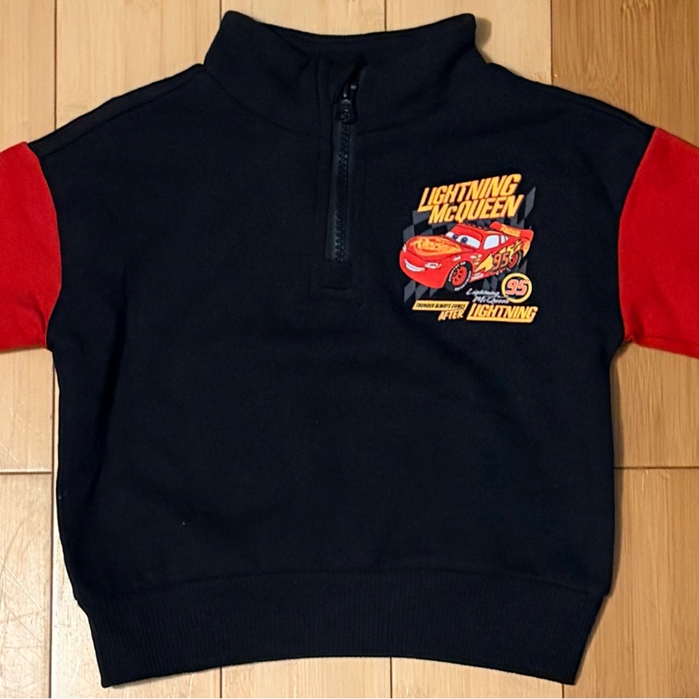 Cars Toddler Boys Quarter Zip Top, Sizes 12 Months